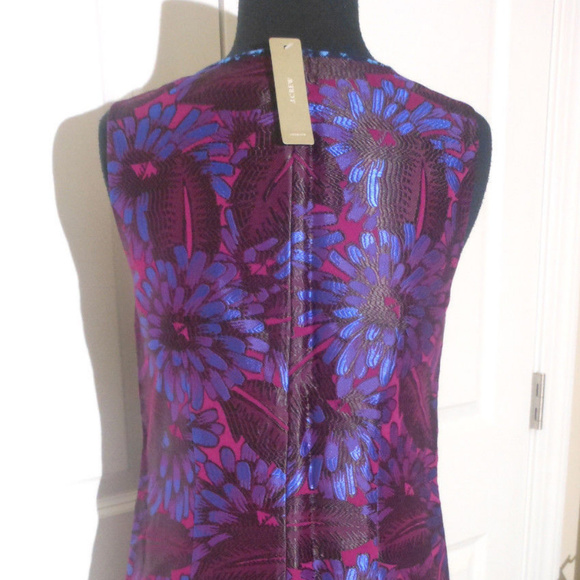 J CREW Sleeveless Jacquard Sleeveless Shift Dress 6 $178 - Picture 7 of 11